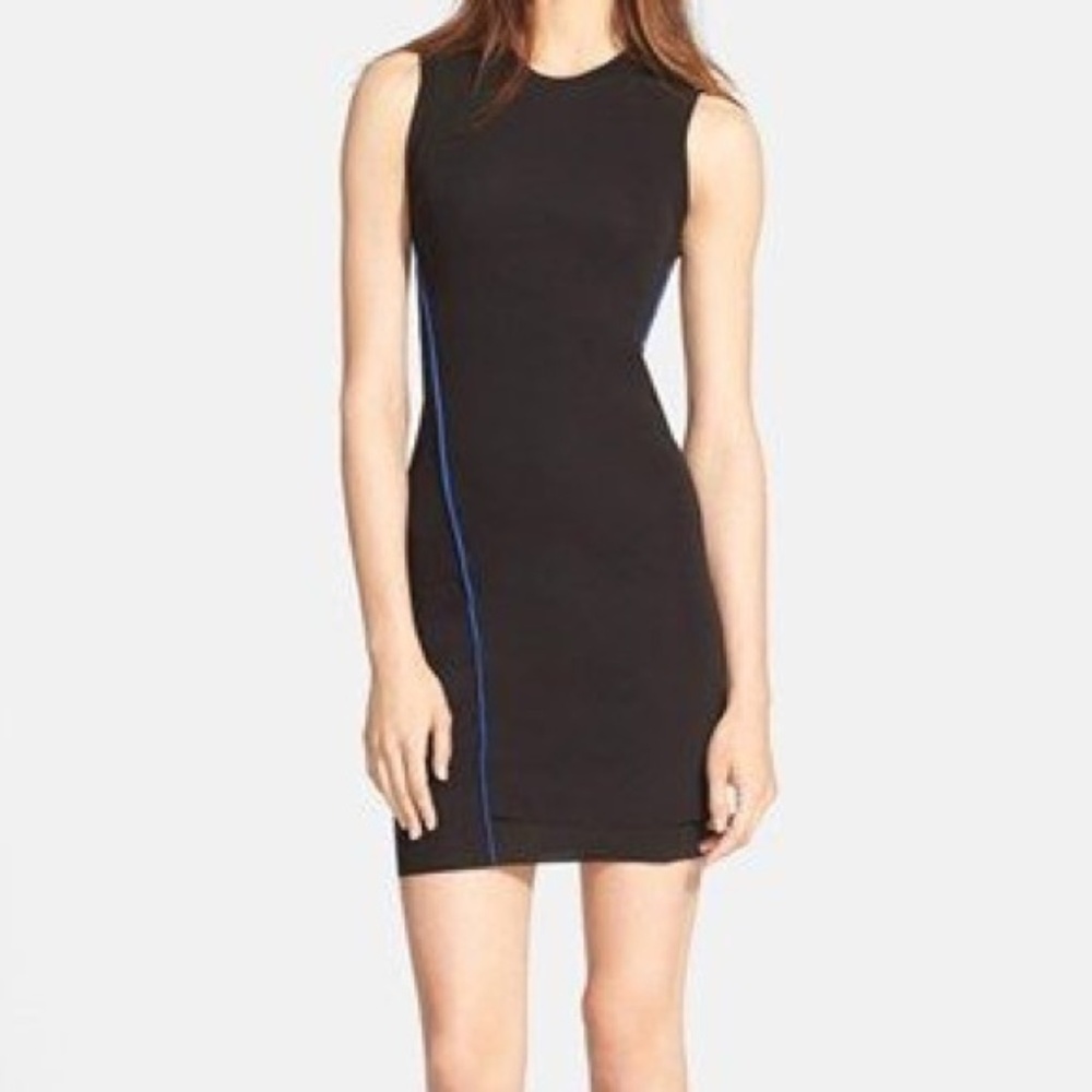 T by Alexander Wang Black Jersey Dress